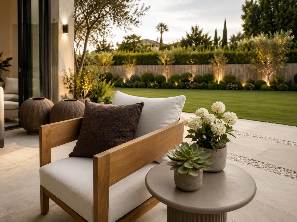 diseño de jardines en marbella o terraza con piscina en marbella